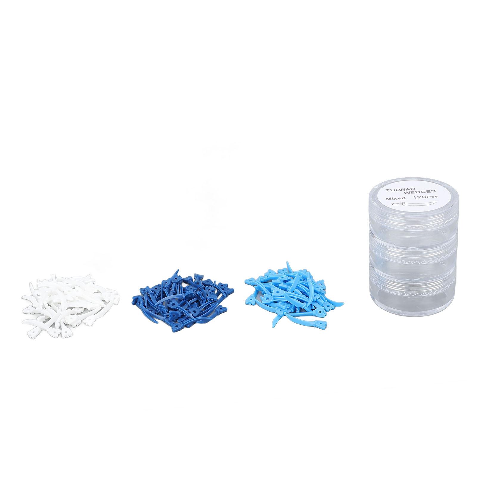 

120 шт. Зубной клин Интерпроксимальный Профессиональный Сепаратор зубов Фиксирующий клин с коробкой для хранения для