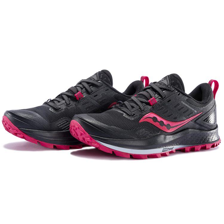 SAUCONY Women's Peregrine 10 Wide 'Black Barberry' S10556-20