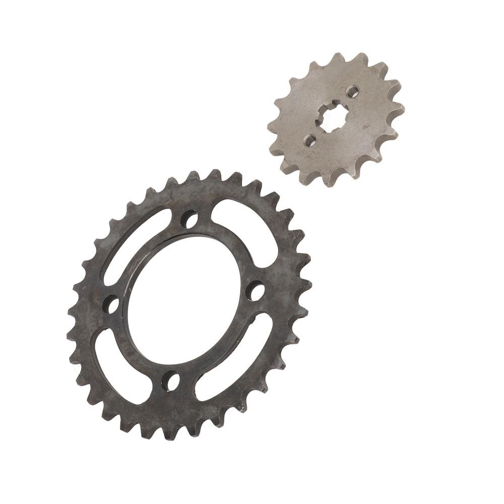 16T Front  32T Rear Chain Sprocket Kit Steel Motorcycle Sprocket Set Drive Sprocket Kit  for ATVs