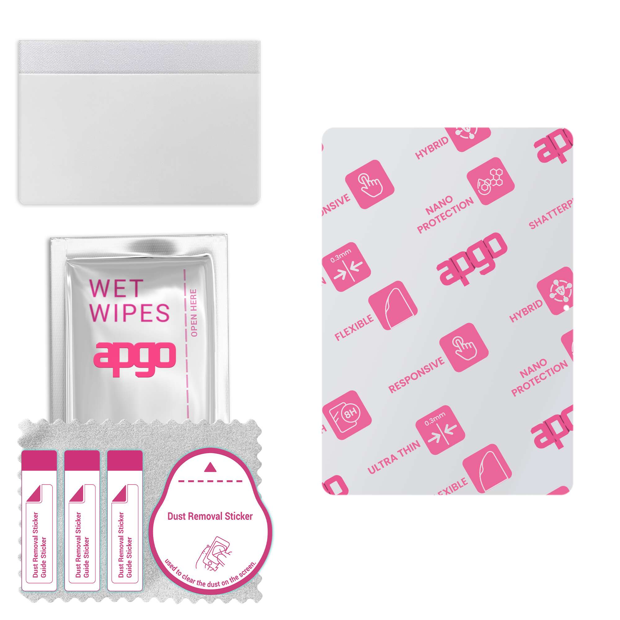 

apgo Ultra-Clear Hybrid protective glass compatible with Teclast T40 Pro (2023), flexible nano glass, great replacement for tempered glass, scratch-re