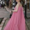 Pink Fairy Sling Dress - Women’s 2025 French Style Summer Long Dress