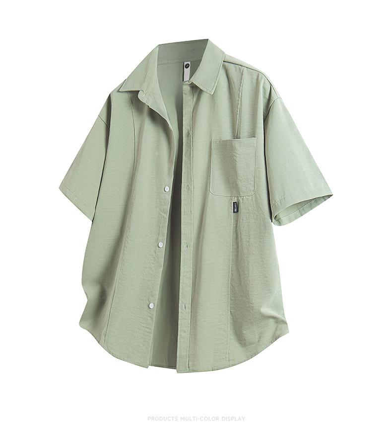 Kurzarmhemd für Herren im Sommer, locker und vielseitig, Freizeitshirt
