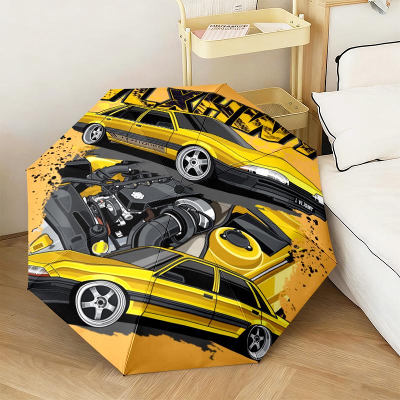1PC Stylish Car Automatic Umbrella - Suitable Travel Outdoor Portable Umbrella Birthday Gift Daily Essentials