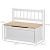 2 In 1 Wooden Toy Box Seat Storage Bench Storage Chest Cabinet Organiser With Safety Pneumatic Rod
