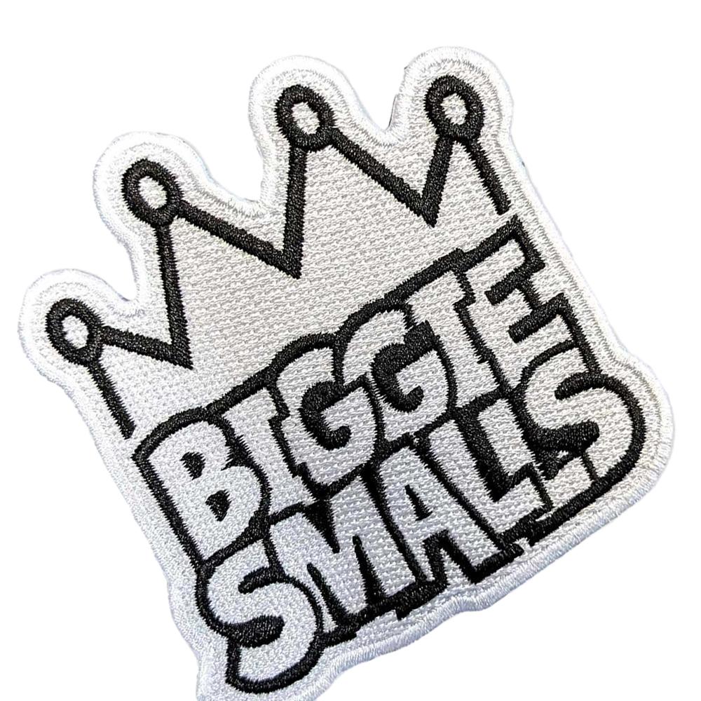 Biggie Smalls Woven Crown Logo Iron On Patch