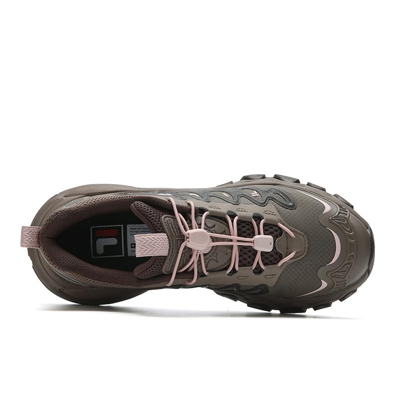 Fila Truffle Mushroom Shoes Casual Retro Breathable Low-Top Dad Shoes Women sneaker Red Brown Gray F12W621111FBD