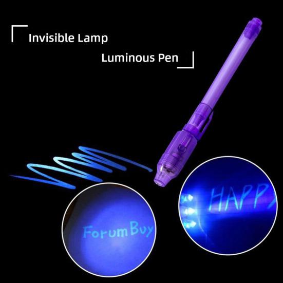 12ks neviditelné inkoustové pero s UV světlem Party Favors Message Spy Pen Goodie Bag Stuffers Mystery Solving Pen