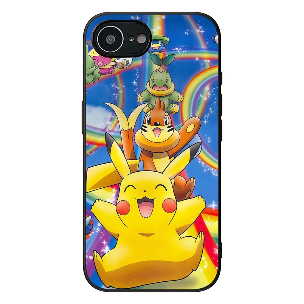 Phone Cover for Apple iPhone 17 16 14 15 Pro Max Plus 15+ 16E XR ProMax Air 16+ Casing Flexible Case Eevees Gengars P-Pikachus