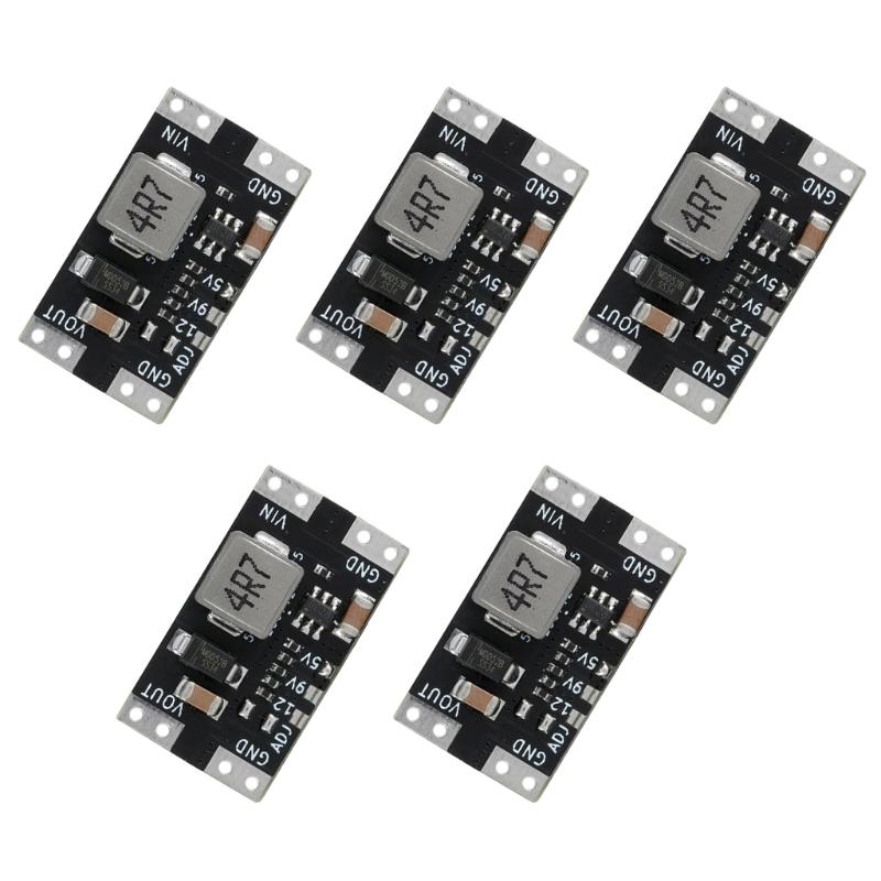 5PCS Voltages Booster Module 5V 9V 12V Input 2A Output Adjustable Power Supply For Industrial Use
