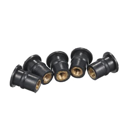Tuercas de pozo de goma M5, tuerca métrica del eje del parabrisas de la motocicleta de 5MM