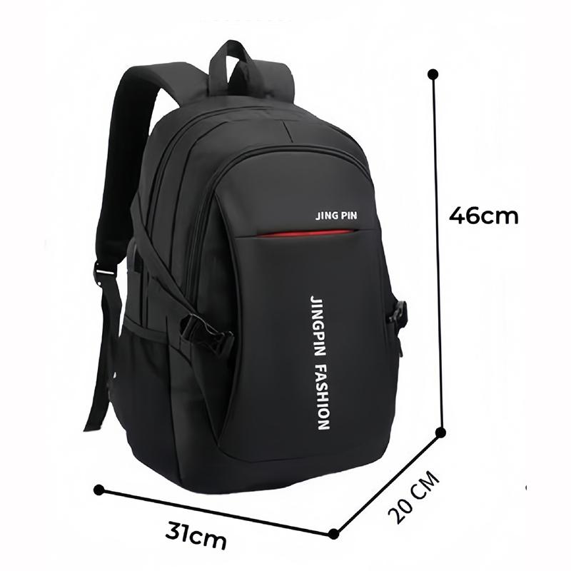 Men's Backpack Capacity High School College Versatile Travel Laptop Bag Zipper
