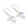 Milky Opal Gemstone 925 Sterling Silver Jewelry Earring 1.69 " Q872