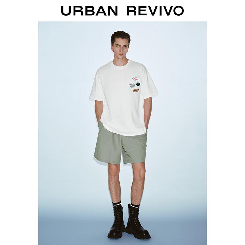 UR Men s Embroidered Loose Short Sleeve T-Shirt XS