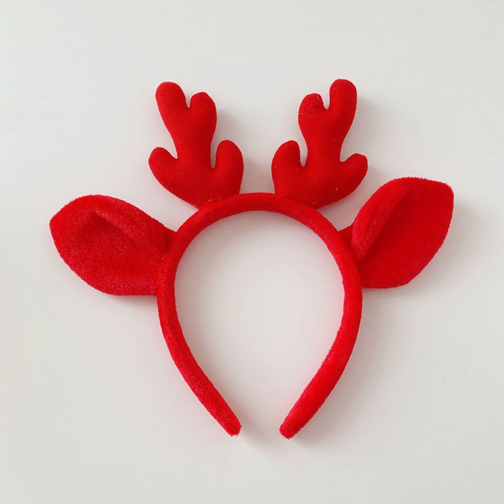 Face Cloth Female Christmas Korean Style Head Hoop Antler Headband Hair Accessories Women Hair Band