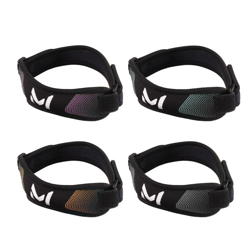 

Adjustable Patella Knee Strap Polyester Silicone Tendon Strap Protector Sports Knee Brace Unisex сірий