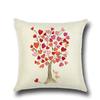 Fashionable Pillows Pastoral Fresh Cartoon Flower Tree Pattern Pillow Creative Home Pillow Case Does Not Include Core