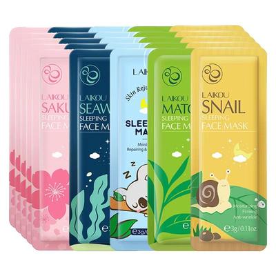 Matcha-Schlafmasken-Behandlung, Peeling, reinigende Mitesser-Entfernungsmaske, Akne, Teebaum, Tiefenreinigung, Falten, No-Rinse, feuchtigkeitsspendende Hautpflegeprodukte