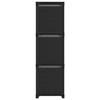 VidaXL Étagère à 9 cubes avec boîtes Noir 103x30x107,5 cm Tissu