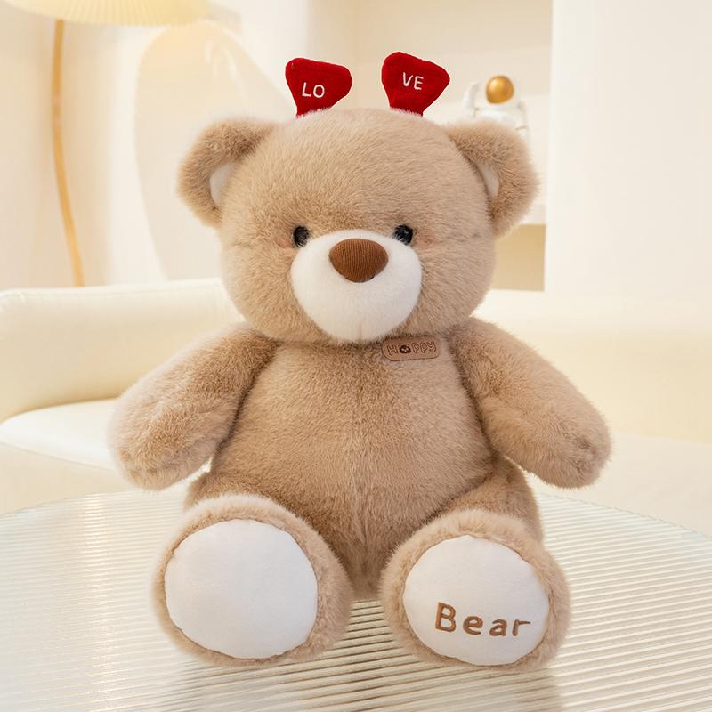 Cartoon Stuffed Bear / Bunny Plush Doll Cute Animals Rabbit Soft Baby Accompany Sleeping Pillow Girls Kids Xmas Birthday Gift