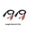 3.5mm Female To 2RCA Male Stereo Sound Cable Y Adapter Cable for MP3,Tablets,HiFi Stereo System, Speaker