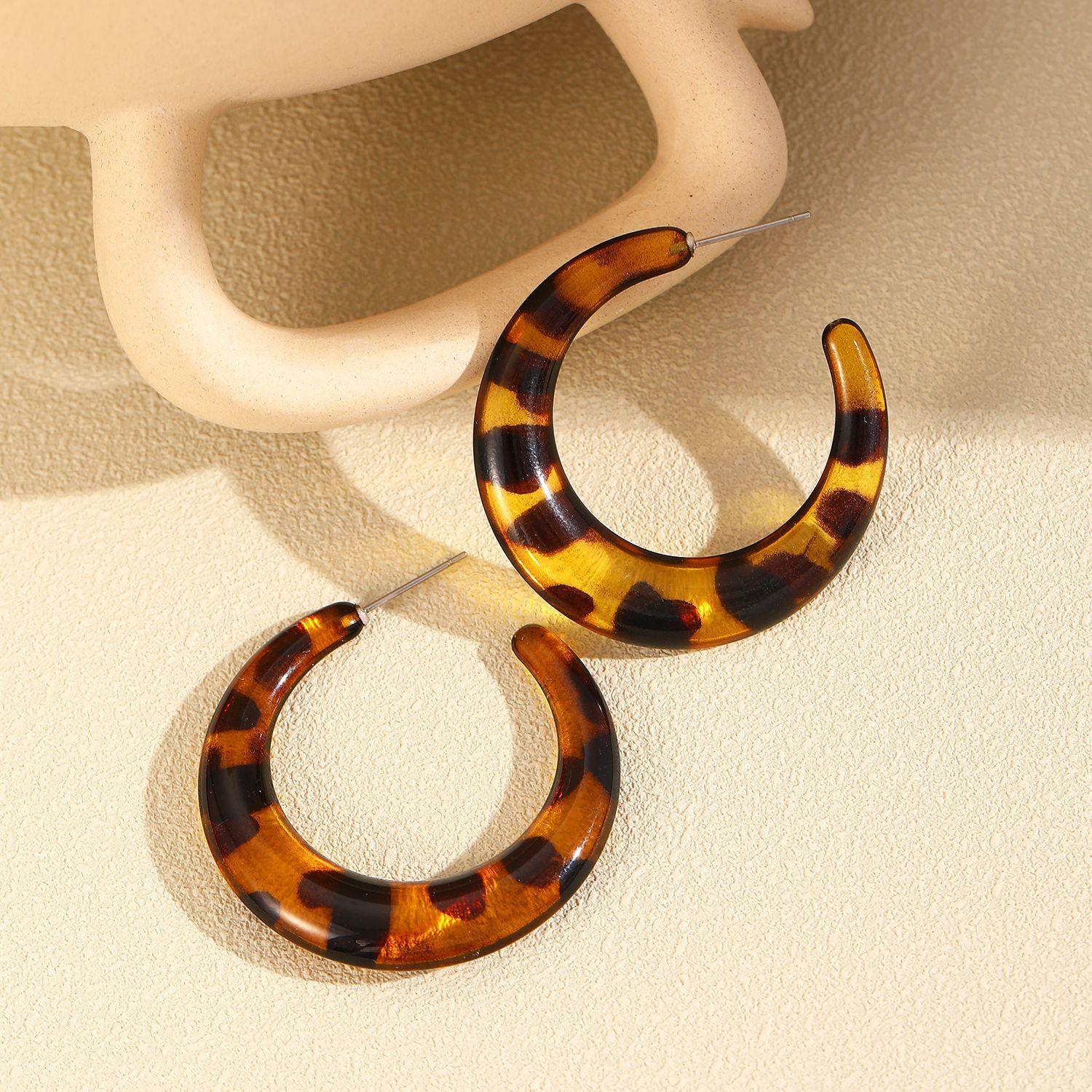 

Осенне-зимние ретро персонализированные серьги Майяра в стиле леопардового принта для женщин 1 pair