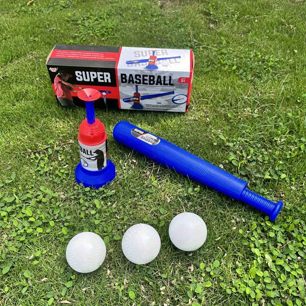 Children Baseball Ball Toys Games Adjustable Automatic Pitching Baseball Machine Toy Sets Kids Outdoor Sports Birthday Boy Gift