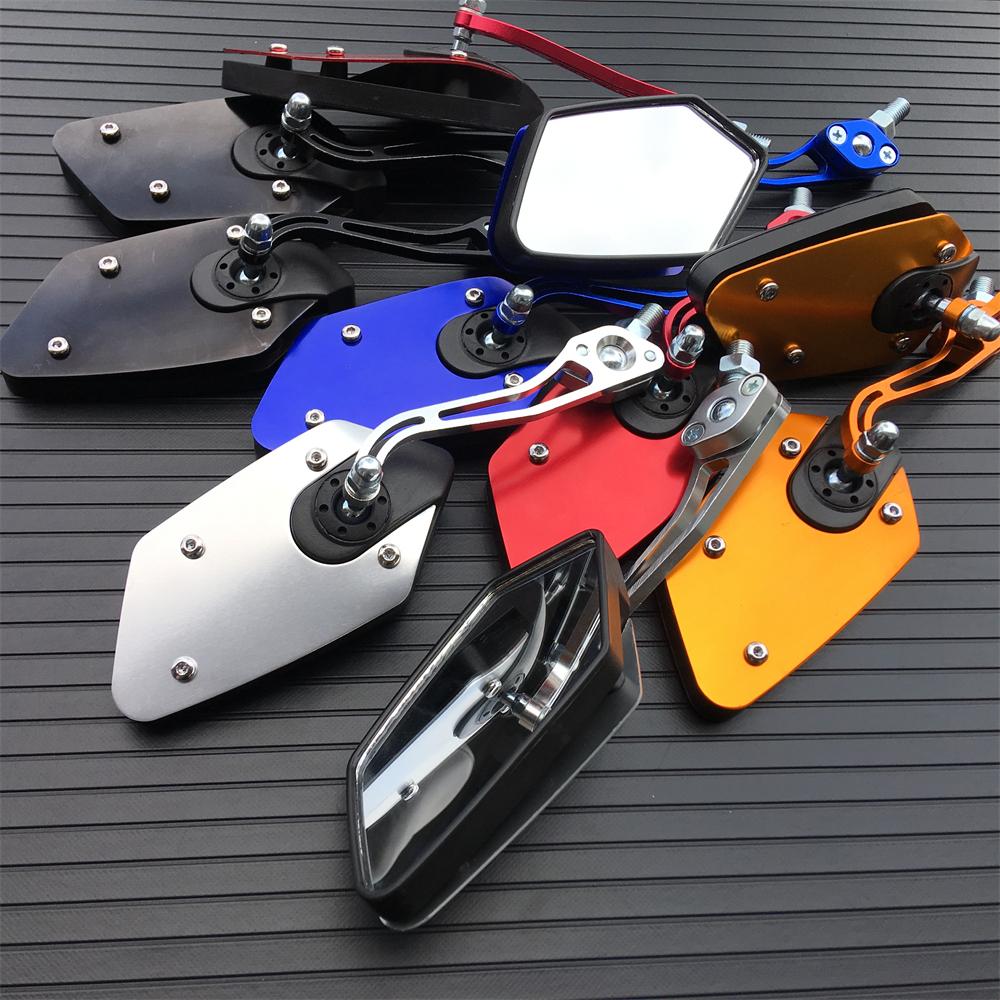 Aluminum Universal 8mm 10mm Motorcycle Handlebar Rear View Mirrors Anti-glare Mirror for Honda Yamaha Suzuki Scooter