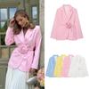 Za Autumn and Winter New Arrivals Women's Clothing Zr European and American Style Export Fashion Simple Versatile Tie Flower Blazer