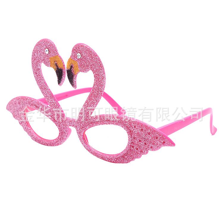 Flamingo Havajská plážová párty Selfie brýle rekvizity