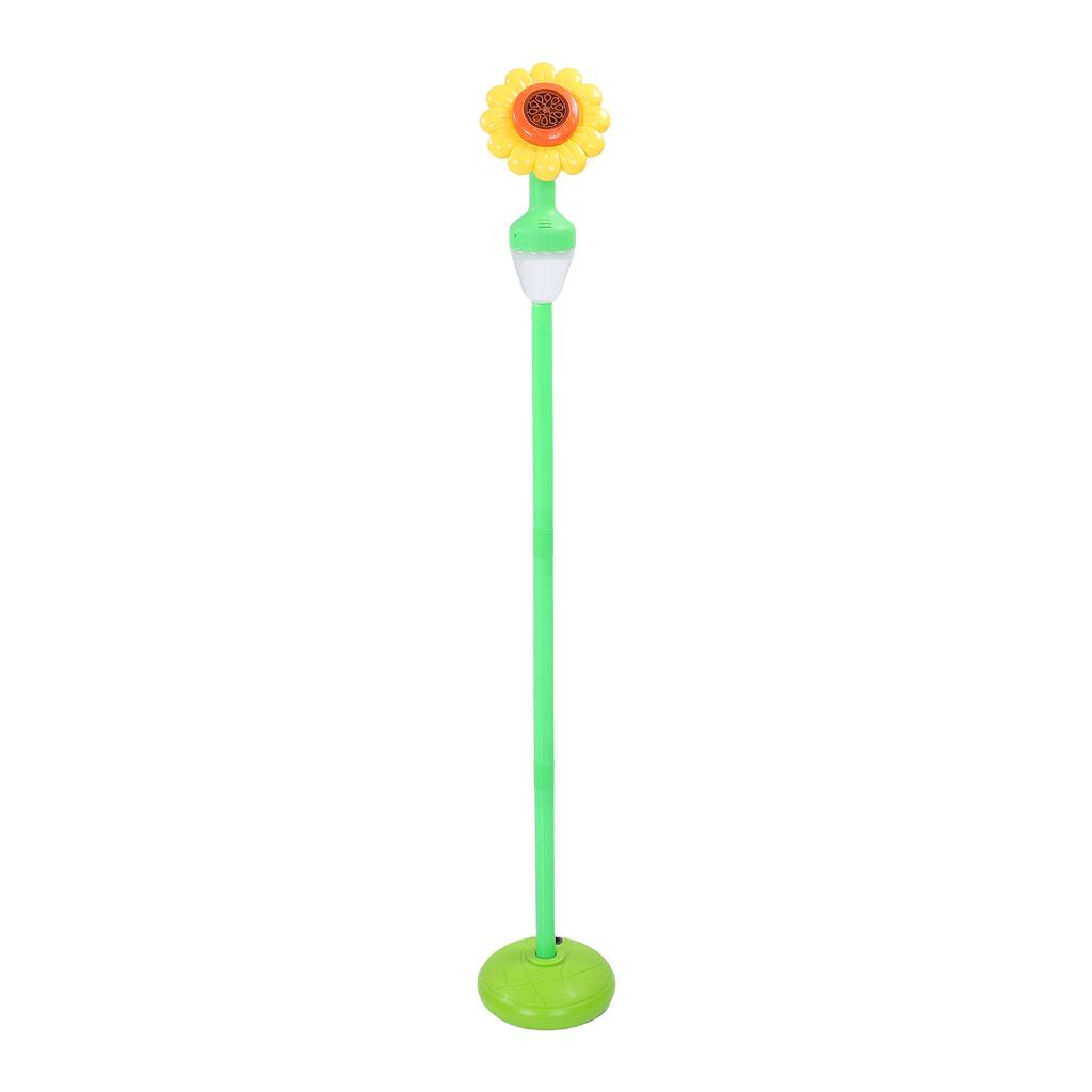Sonnenblumen-Seifenblasenmaschine Automatischer Seifenblasenwerfer Lichter Dekorationen Wiederaufladbarer Akku Einfache Installation Start für Kinder Innen Außen Hochzeit