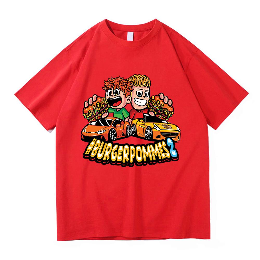 Burgerpommes 2 Tričko Móda Muži Harajuku Estetické Roztomilé Icrimax Tričko Unisex Vysoce Kvalitní Kreslené Ležérní Bavlněná Trička