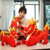 Chinese Dragon Plush Toy With Short Pile Fabric For New Year Gift And Collection