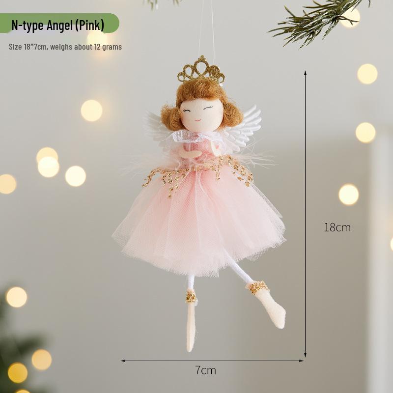 2026 Christmas Cute Plush Angel Elf Tree Ornament Pendant