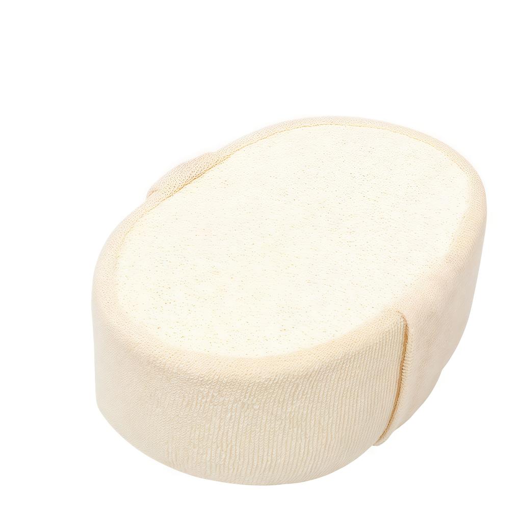 Loofah Sponge Pad - Natural Loofah and Terry Cloth Shower and Bath Body Scrubber, Smooth Skin, Essential Personal Care