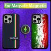 Italy Italia National Flag Phone Case For iPhone 16,15,14,13,12,11,Plus,Pro,Max,Mini Magsafe Magnetic Wireless Charging