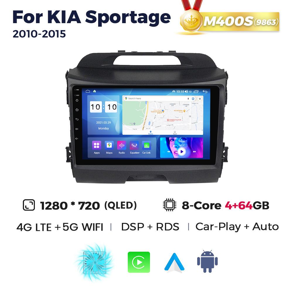 Navifly Android 13 Car Radio Multimedia Audio Player For KIA Sportage 3 2010-2015 GPS Wireless Carplay Auto Systems Stereo 2Din
