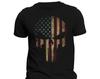 USA Patriotic American Flag Skull Tactical Men's T-Shirt and Kids Tshirt