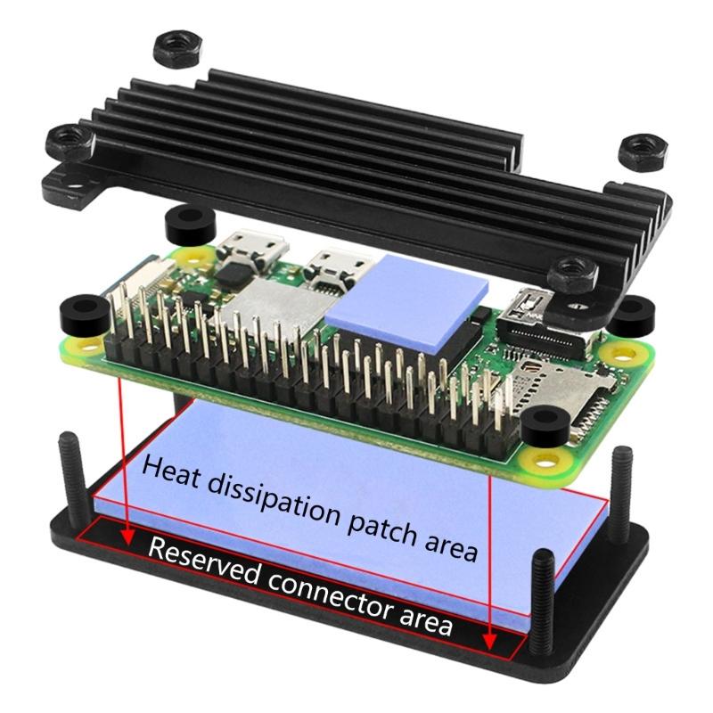 Passive Cooling Aluminum Heatsink for 2 W Machined Perfect Easy Assembly Thermals Management
