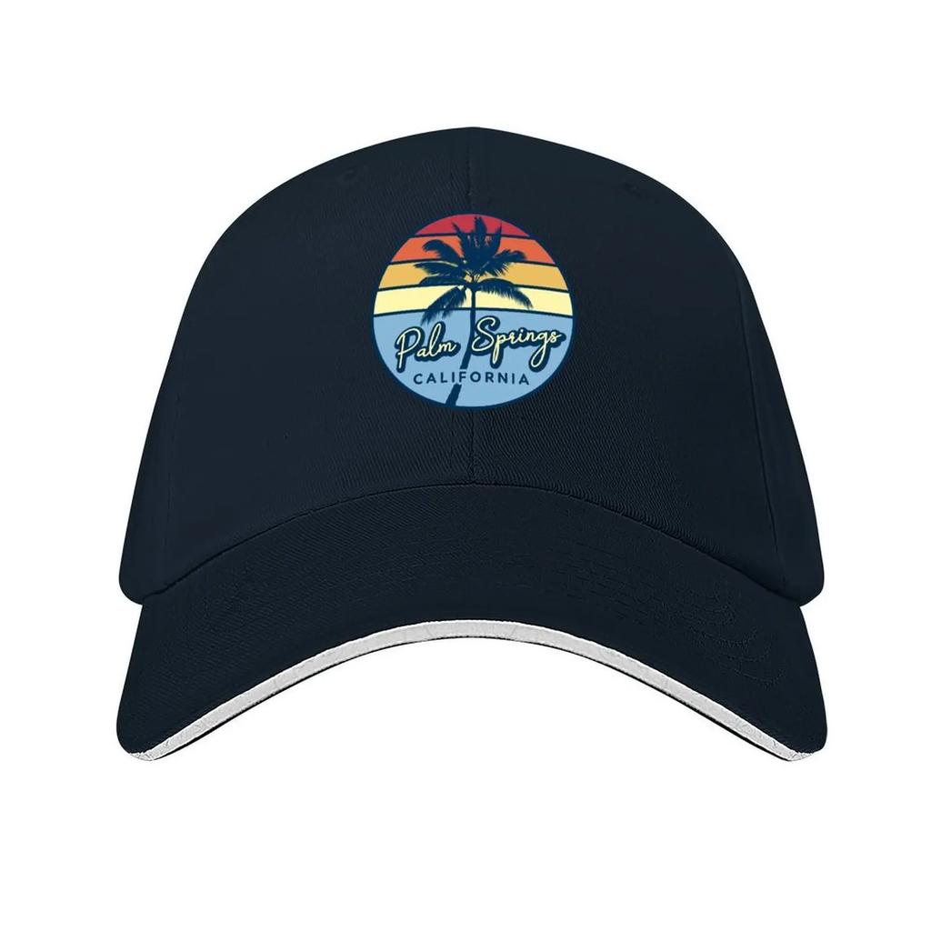 Palm Springs California Baseball Cap Fishing Hat Beach Outing Golf Foam Party Hat Women's Hats 2025 Unisex's