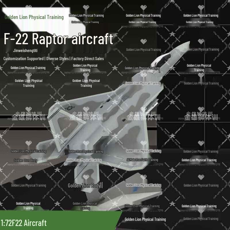 1:72 F-22 Raptor Diecast Fighter Jet Model