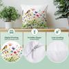 1pcs Watercolor Flowers Cushions Pillowcase Polyester Cushion Cover Throw Pillow Pillowcover Home Car Sofa Decor