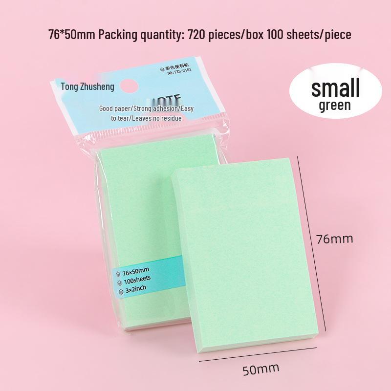 Colorful Reusable Sticky Notes Set - Tearable Memo Pads for Office & Students