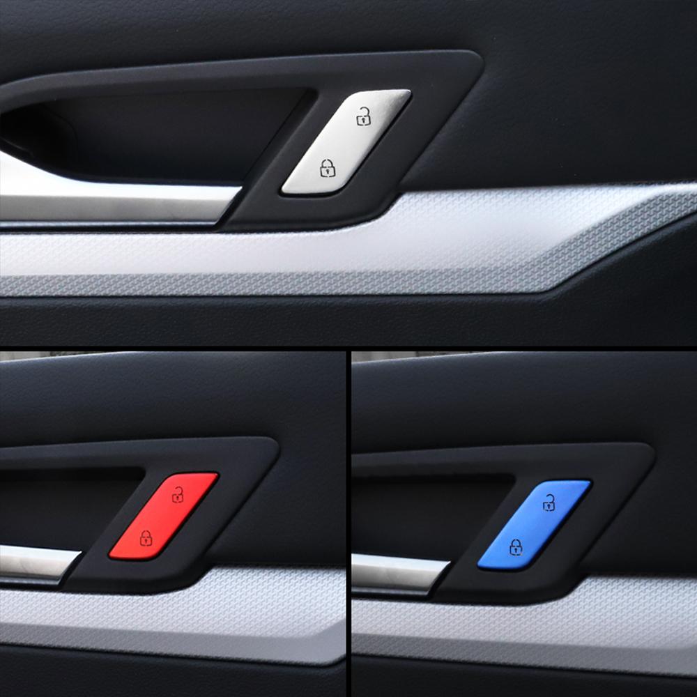 T282026 Hot VOLKSWAGEN Car Interior Central Control Panel Shift Button Sticker Door Unlocking Suitable for Volkswagen Golf 8 MK8 GT