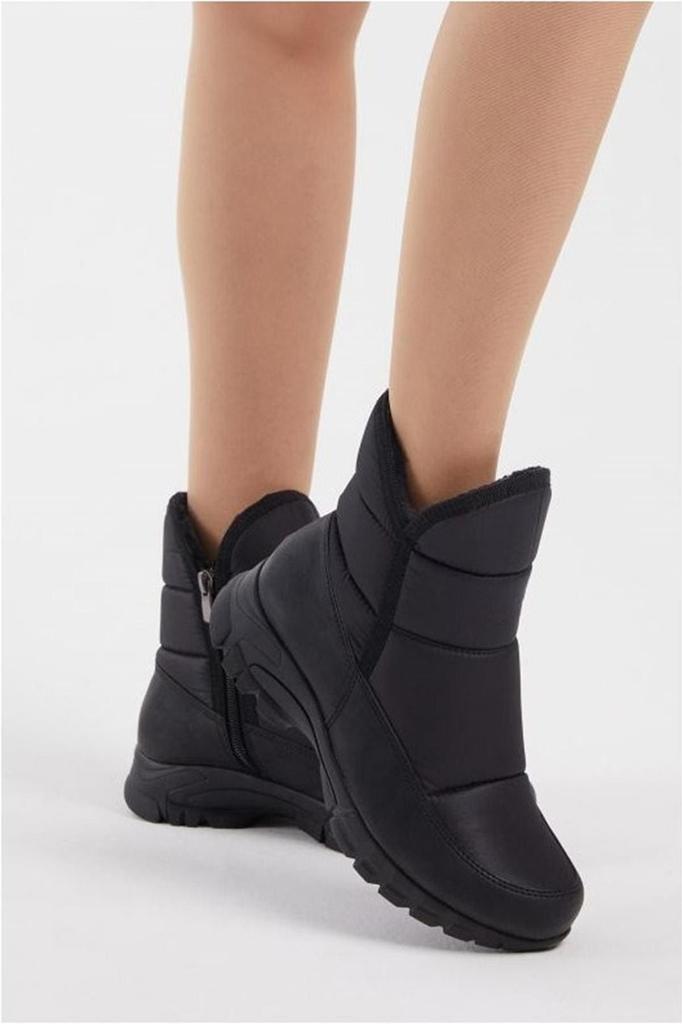 Women Modern Stylish Fashion Boots Black Waterproof Non-Slip Sole Snow Boots