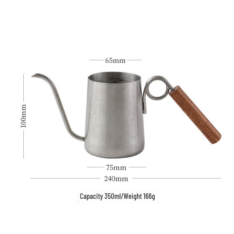 

Shangqi Ring-Handle Rosewood Pour-Over Coffee Kettle