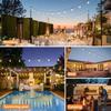 150FT ST38 String Lights Outdoor Garland Connectable Shatterproof Waterproof Plastic Dimmable Patio Garden Decor Fairy Lighst