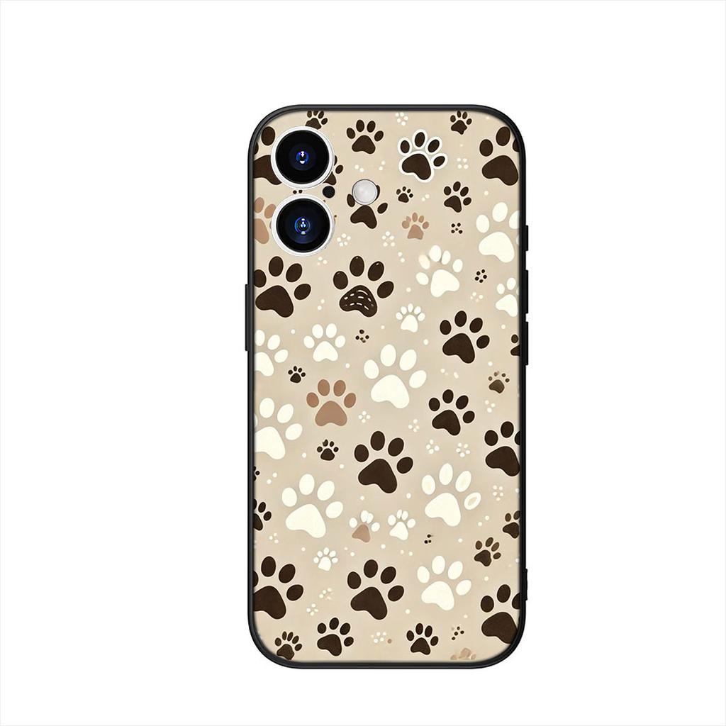 Cute Dog Cat Paw Cover Phone Case for Apple iPhone 17 16 15 11 Pro XS Max XR 6 7 8 Plus + SE 2020 5 16E