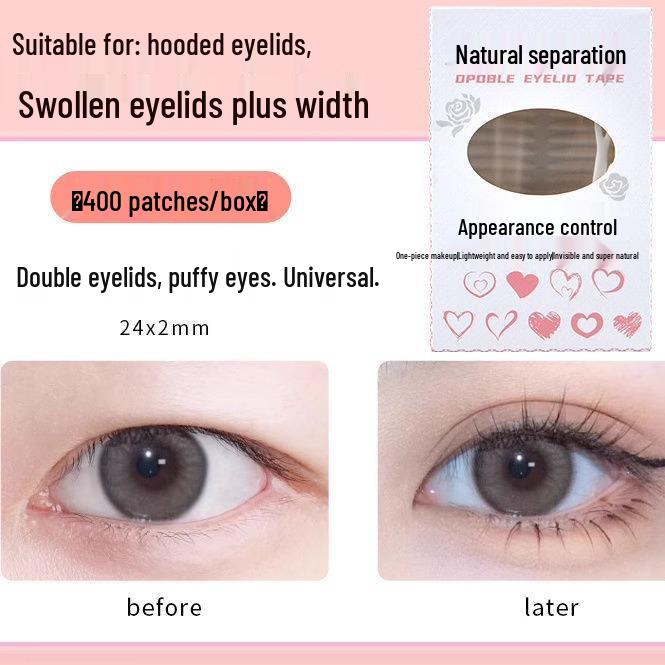 

Матовая дышащая невидимая кружевная лента для век для естественного бесшовного взгляда больших глаз