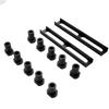 10Pcs Bench Dog 19mm Diameter Aluminum Alloy Non Slip Workbench Dog Stop with 2PCS Base for Woodworking MFT Tables