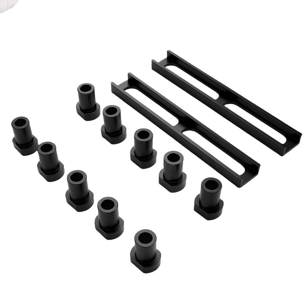 10Pcs Bench Dog 19mm Diameter Aluminum Alloy Non Slip Workbench Dog Stop with 2PCS Base for Woodworking MFT Tables